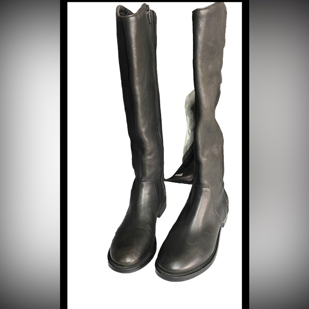 Arturo Chiang Atalicity Black Leather Knee High Riding Boots 7.5 Equestrian - Picture 5 of 15